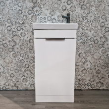 Lomond 400 Cloakroom Vanity Unit - White - Highlife Bathrooms