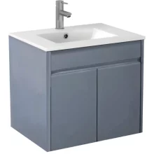 Mercia 600mm Light Grey Waterproof Wall Hung Vanity Unit
