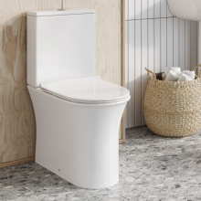 Scudo Pronto Back To Wall Toilet Pan & Seat