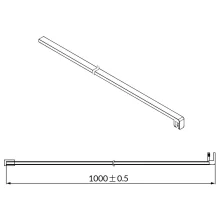 Lancia Minos Matt Black Wall Support Arm 1000mm