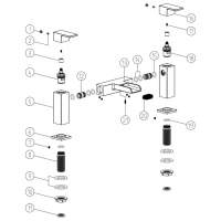 RAK Washington Traditional 2 Hole Bath Filler