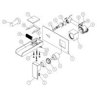 Sagittarius Ergo Wall Mounted 3 Hole Basin Mixer Tap 180mm