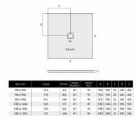 Ultra-Slim 900 x 900mm Square Shower Tray