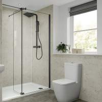 Multipanel Cappuccino Stone Shower Panels