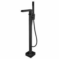 Niagara Soho Matt Black Square Waterfall Freestanding Bath Shower Mixer Tap - CLEARANCE
