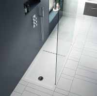 Zamori Anti-Slip Walk-In Rectangular Shower Tray 1400 x 900mm Central Waste - Z1186A