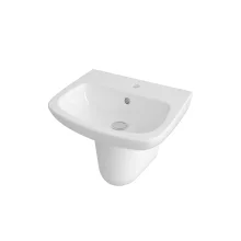 Nuie Ambrose 500mm Wall Hung Basin & Semi Pedestal