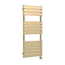Nuie Brushed Brass 1213 x 500mm Electric Radiator Including 600W Element