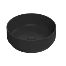 Nuie Luxe Black Round Vessel 350mm Countertop Basin