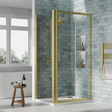 nuie-rene-brushed-brass-1000-x-760mm-sliding-shower-door-enclosure-inc-side-panel-and-tray-lifestyle.webp