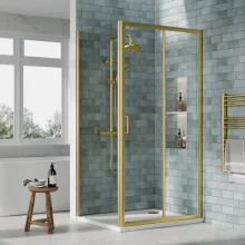 nuie-rene-brushed-brass-1000-x-800mm-sliding-shower-door-enclosure-inc-side-panel-and-tray-lifestyle.webp