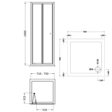 nuie-rene-chrome-760mm-bi-fold-door-750mm-side-panel-and-tray-tech.webp