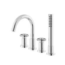 Nuie Revolution Chrome 4 Tap Hole Bath Shower Mixer