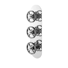 Nuie Revolution Chrome Triple Shower Valve