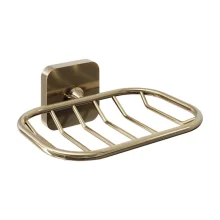 Nuie Trisen Brushed Brass Soap Basket
