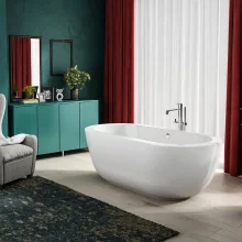 Beaufort Bromley 1590 x 750 White Freestanding Bath