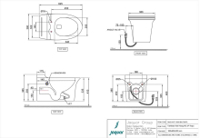 Jaquar 360x580MM Tankless Wall Hung Toilet With Touch Free & Sensor Flushing