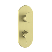 Jaquar Opal Prime Matt Brass Concealed 2 Outlet Shower Valve 