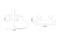 Exposed Sequential Thermostatic Shower Valve - Nuie