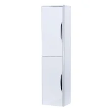 Nuie Parade 356mm 2 Door Gloss White Wall Hung Tall Boy Cabinet