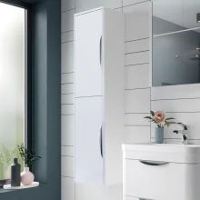 Nuie Parade 800mm Wall Hung 2 Drawer Vanity Unit with Ceramic Basin