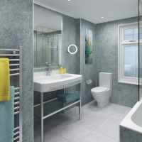 Grey Bonito - 2400 x 1200mm - Perform Panel Shower Wall Cladding