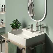 Origins Living Pirenei Brushed Nickel Swing Towel Rail
