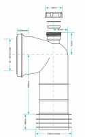 40mm Offset WC Pan Connector - PP0003/A - Viva Sanitary