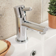 Scudo Belini Mini Mono Basin Mixer Tap with Push Waste