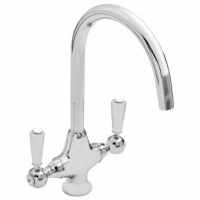 Traditional Cruciform Dual-Handle Kitchen Sink Mixer Tap - Nuie