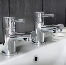 Scudo Premier Mono Basin Mixer Tap with Push Waste