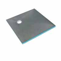 wedi Fundo Ligno Floor Level Shower Tray Corner Drain - 1200 x 1200mm