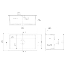 NUIE Inset Round Single Bowl Kitchen Sink with Overflow & Central Waste 460 x 191mm