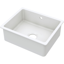 NUIE Inset Single Bowl Kitchen Sink with Overflow & Central Waste 548 x 442 x 197mm