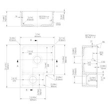 NUIE Counter Top Sink 1.5 Bowl 1010 x 525mm