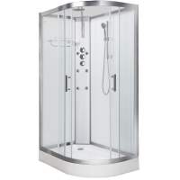 Vidalux Pure 1200 Hydro Massage Shower Cabin - 1200 x 800mm - Left Handed - White