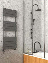 Scudo Vibe 500 x 1600mm Gun Metal Towel Radiator