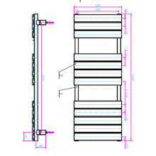 Scudo Brushed Brass Corner TRV Radiator Valves Twin Pack