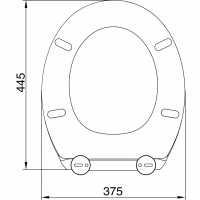 MDF AntiBac Toilet Seat in White - 82995