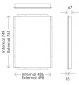 Uni Tall Wall Hung Unit 1500mm - White - Abacus