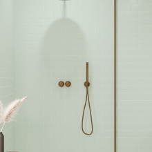 Glass Green Small Flat Metro Reco PVC Tile Wall Panels