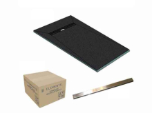 Abacus Wetroom Level Access Linear 600mm End Waste 1600 x 900mm Includes Full Installation Kit