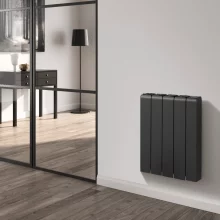 Reina Aron 570 x 360mm Black Wi-Fi Ceramic Core Electric Radiator