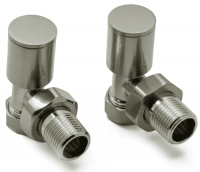 Reina Portland Angled Radiator Valves - Brushed- VLV-PRT/AB