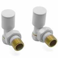 Reina Portland Angled Radiator Valves - White - VLV-PRT/AW