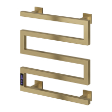 Reina Vispa 510 x 500mm Brushed Brass Bathroom Electric Radiator