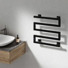 Reina Vispa 510 x 500mm Polished Stainless Steel Bathroom Electric Radiator