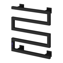 Reina Vispa 510 x 500mm Matt Black Bathroom Electric Radiator