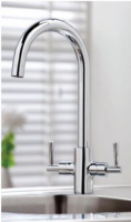 Scudo Ilkley Kitchen Mixer Tap - Brushed Nickel