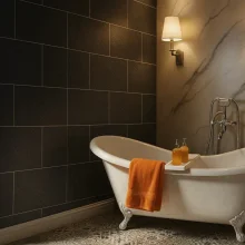 Light Grey Stripes Matt MEGAboard 1m Wide PVC Wall Panels